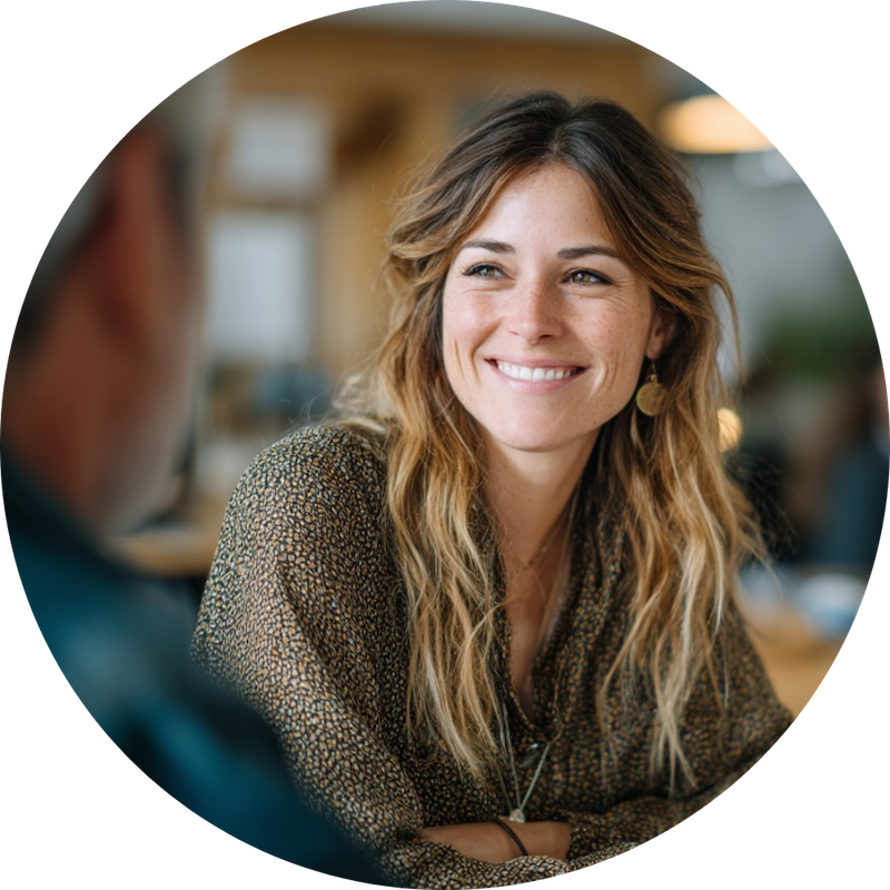 Deux professionnels dans un bureau moderne – formation Ressources Humaines Adalia School